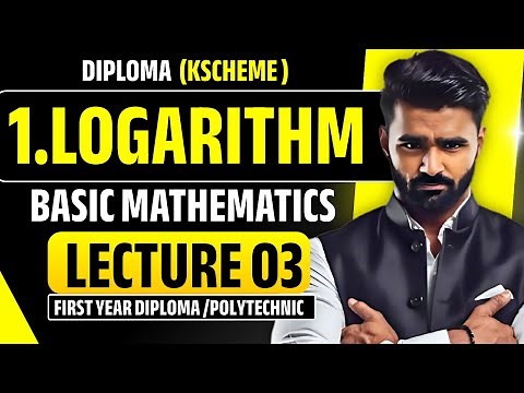 1.Logarithm|Lecture 03|Basic Mathematics |Diploma|Polytechnic|Pradeep Giri Sir