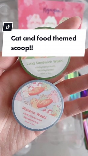 Thank you so much Nguyen!! A chaotic scooping attempt by me 😂 but it was super fun to pick things for this theme! Turns out we have a lot of food/cat washi and stickers, but no keychains 😭😭 but I’ll be adding some to the store soon 😉 #cutestationery #catstickers #stickers #luckyscoop