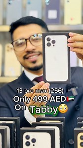 76K views · 1.5K reactions |  iPhone 13 Pro Max – 256GB✨ Lightly Used | Fresh Condition A++ Installment (Tabby | Tamara): Only 499 AED × 4 months Cash Price: Just 1999 AED  +971542713448 +971523189175 +971522435761 +971559611592#iPhone13ProMax #DubaiDeals #MustaqbalZamzam #Apple #UAE | Mustaqbal ZamZam | Facebook
