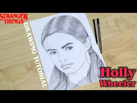 How to draw Stranger Things characters Holly Wheeler