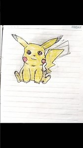 Pikachu cutest ever drawing 😻