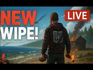 RUST FRESH WIPE LIVE! | Starting From Nothing to Raids (Full PvP Grind) 🔴 | Epic Babu