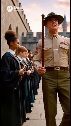 Gunnery Sergeant Hartman Explains a Wand to Students 🎖️🪄💥 #FullMetalJacket #HarryPotter #Hogwarts