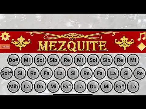 Acordeón Mezquite Escala de Sol (g) Terceras 31 Botones (TEORÍA) [Acores tutorial]