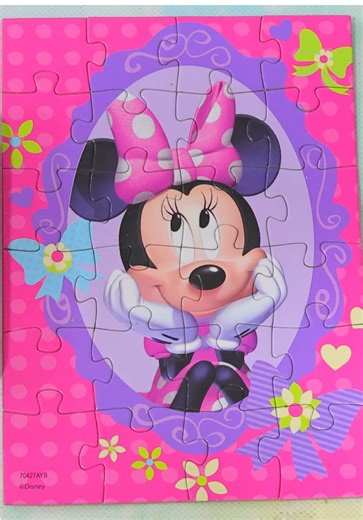 Minnie Mouse Jigsaw Puzzle #sniffycat #puzzle #fyp #disney #disneyjunior