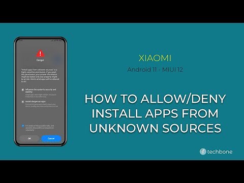 How to Allow/Deny Install Apps from unknown sources - Xiaomi [Android 11 - MIUI 12]