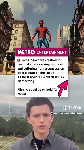 Tom Holland Rushed to Hospital After Stunt Injury