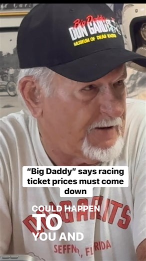 481K views · 12K reactions | “Big Daddy” Don Garlits says it must become more affordable to go to the races. He says ticket prices must come down. | CycleDrag | Facebook