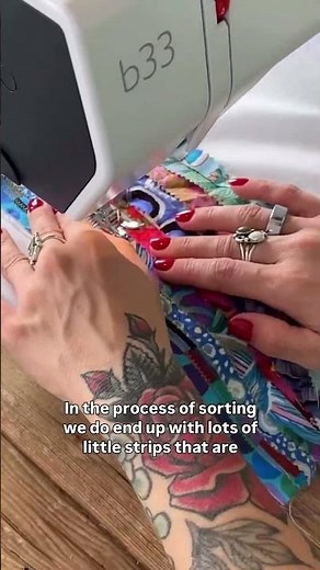 Scrap Sewing Hack 🧵 | Turning Tiny Fabric Strips into Something Magical