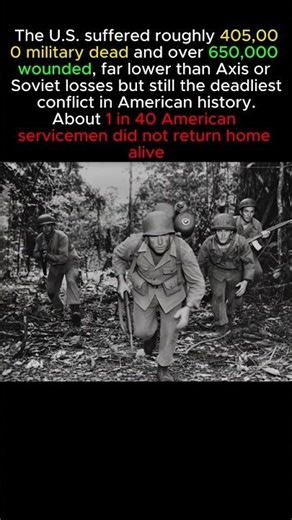 About 1 in 40 American servicemen did not return home alive #ww2 #history #usa #america