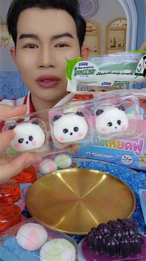 Marshmallow Panda, sugar-coated, fluffy and delicious. #food