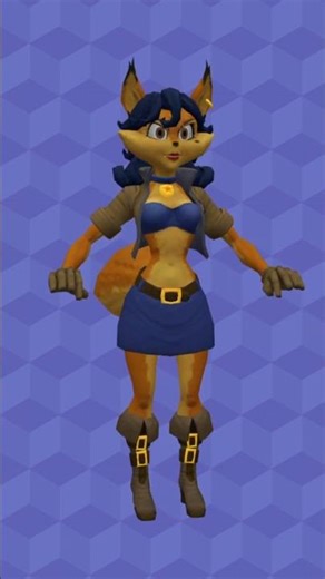 Carmelita Fox - (Sly Cooper) 3D Model Showcase #furry #gaming #retrogaming #furrywaifu #waifu