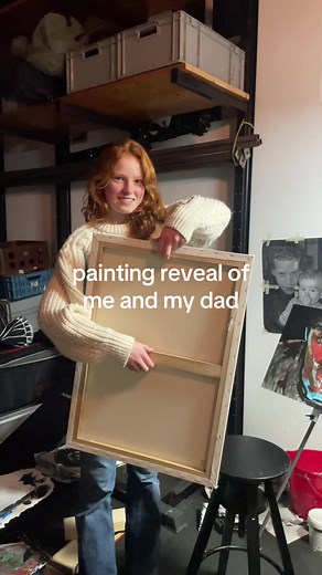 Painting Reveal with My Dad - A Heartwarming Moment