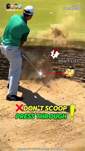 Escaping Buried Lies Effortlessly #HidekiMatsuyama #BunkerShot