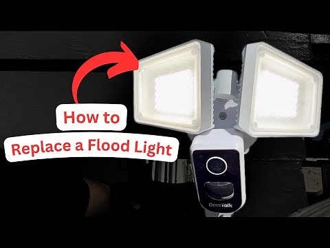 How to Replace an Outdoor Flood Light | Easy DIY Exterior Light Fixture Installation |