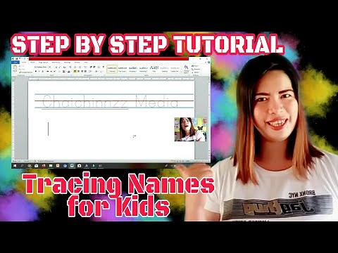 HOW TO MAKE TRACING LETTERS IN MICROSOFT WORD | STEP BY STEP TUTORIAL | CHAICHINNZZ MEDIA | TAGALOG