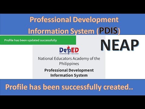 DepEd NEAP...how to login, reset and update my profile?