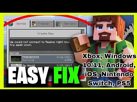 Fix Minecraft Realms Not Loading on Bedrock (2025) Xbox, Windows 10/11, Android, iOS, Switch, PS5