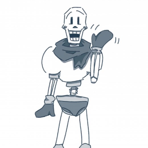 realistic skulls will never not be funny. #undertale #papyrus #sans #fyp #art #procreate #hollywood