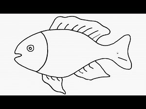 Hướng dẫn bé cách vẽ con cá dễ thương | Bé vui chơi giải trí