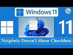 ✅ Netplwiz Doesn't Show Checkbox | Netplwiz Disable Password Windows 11