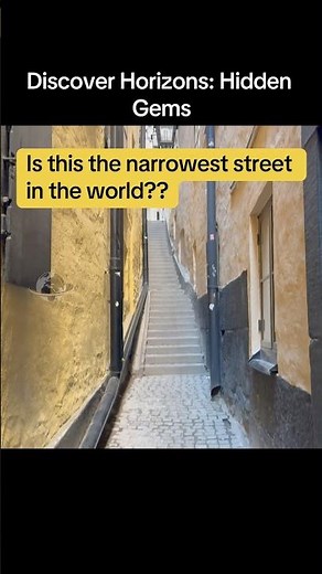 Is This The World's Narrowest Street?