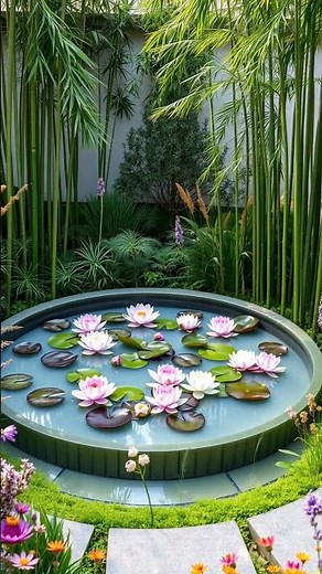 🌿 Tranquil Lotus Garden Paradise | Serene Pond, Floating Flowers & Bamboo Zen Escape 💧✨
