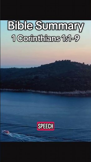 1 Corinthians 1:1-9 Summary. #biblesummary #biblestudy #christian #dailydevotion #devotional