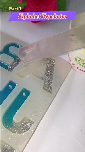A Letter Resin Keychain |Personalized Alphabet Keyring |Handmade Gift for Her |Part 1