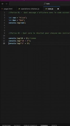 solution Exercice pratique Algorithme et programmation informatique pour débutants #programmation