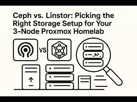 Ceph vs Linstor: The Ultimate Storage Showdown for Your 3-Node Proxmox Homelab!