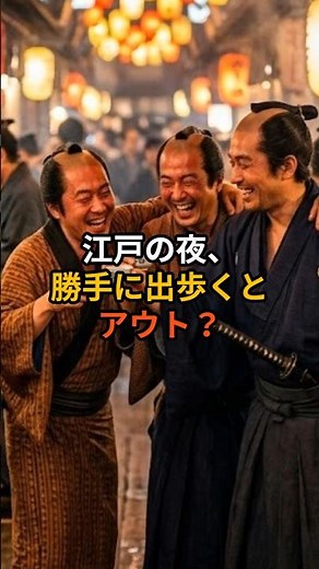 【絶望】夜遊び＝重罰!? 時代劇が隠した「江戸の夜」の異常なルール #歴史 #江戸時代 #雑学