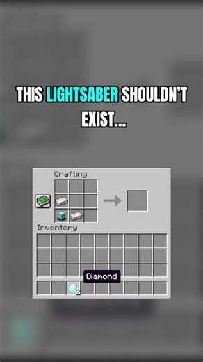 I crafted a real lightsaber… #minecraft