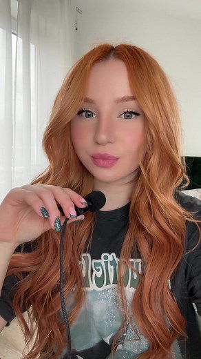 Cosmetic Product Review with Red-Haired Influencer