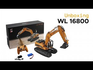 WL 16800 Excavator Unboxing Powerful Remote Control