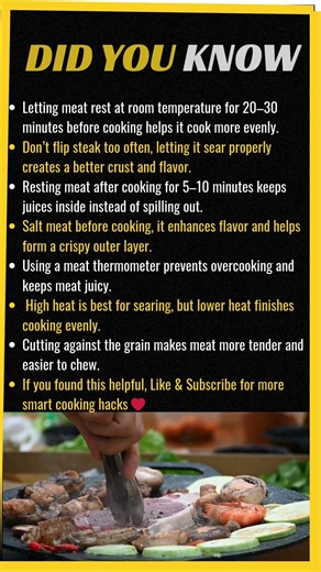 Did You Know? Meat Cooking Hacks Chefs Don’t Tell You 🍖🔥