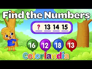 Complete the Number Sequences and Learn! 🎮🌈 Fun Game for kids 2 years and older