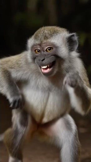 Energetic Monkey Disco Dance | Funky Moves & Confident Vibes 🕺🐒 #monkey #monkeydance