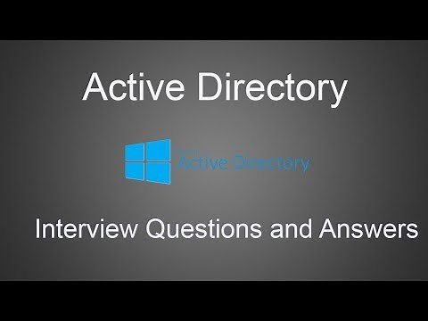 Top 20 Active Directory Interview Questions and Answers