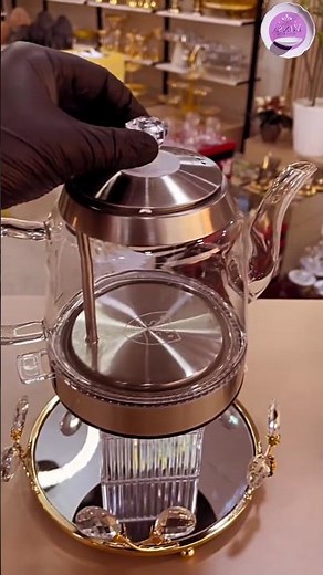 Luxury Arabic Coffee Pot Set | Elegant silver & steel Thermo Flask #teaaccessories #رخام #teacup