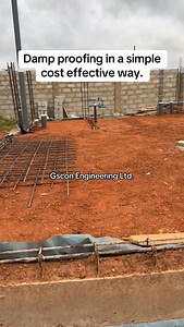 Damp proofing in a simple cost effective way. #fyp #dampness #construction #ghanatiktok🇬🇭 #nigeriantiktok🇳🇬 | Gscon engineering ltd