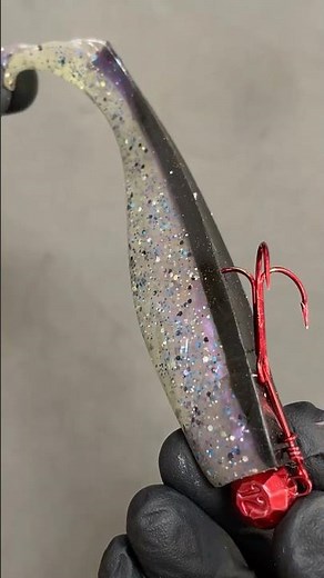 How to Rig Smart Lure Flatback Shad with a Screw Weight and Treble Hook #fishing