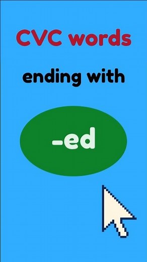 Phonics Made Easy: CVC Words Ending in -ed #CVCwords #Phonics #LearnToRead #ReadingForKids