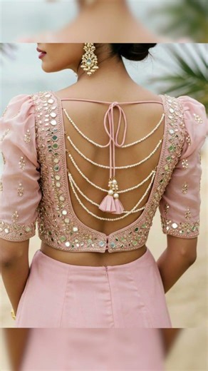 #perl blouse back neck design #shorts #viral #mdfashionandstylecorner