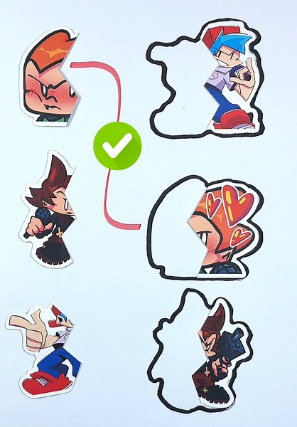 Coolest Paper Craft DIY with Boyfriend by FNF Funkin 🚀 #fnf #fnfmod #fnffunkin #papercraft #fnfmods