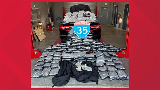 Williamson County deputies seize more than 100 pounds of marijuana during traffic stop in Georgetown