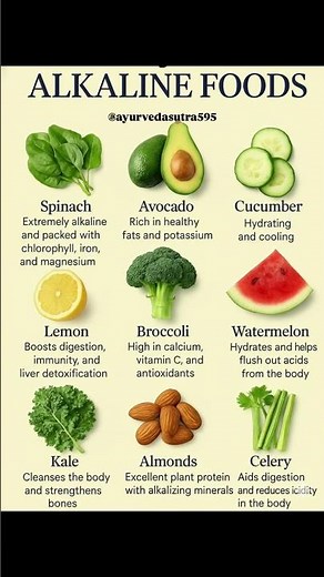 🌿 Top 10 Alkaline Foods You Must Eat Daily | Balance Your Body’s pH Naturally 💧|