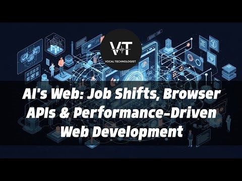 AI's Web: Job Shifts, Browser APIs & Performance-Driven Web Development
