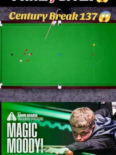 Moody Achieves Century Break in Snooker