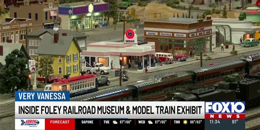 Inside Foley Railroad Museum & Model Train Exhibit